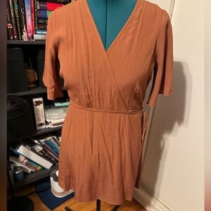 Whimsy + Row Marianne dress in rust